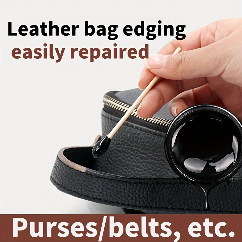 30g Leather Edge Oil Kit- Repair Wear, Peel, and Color Loss - Suitable for Bags, Shoes, Jackets, Sofas, and All Leather Products