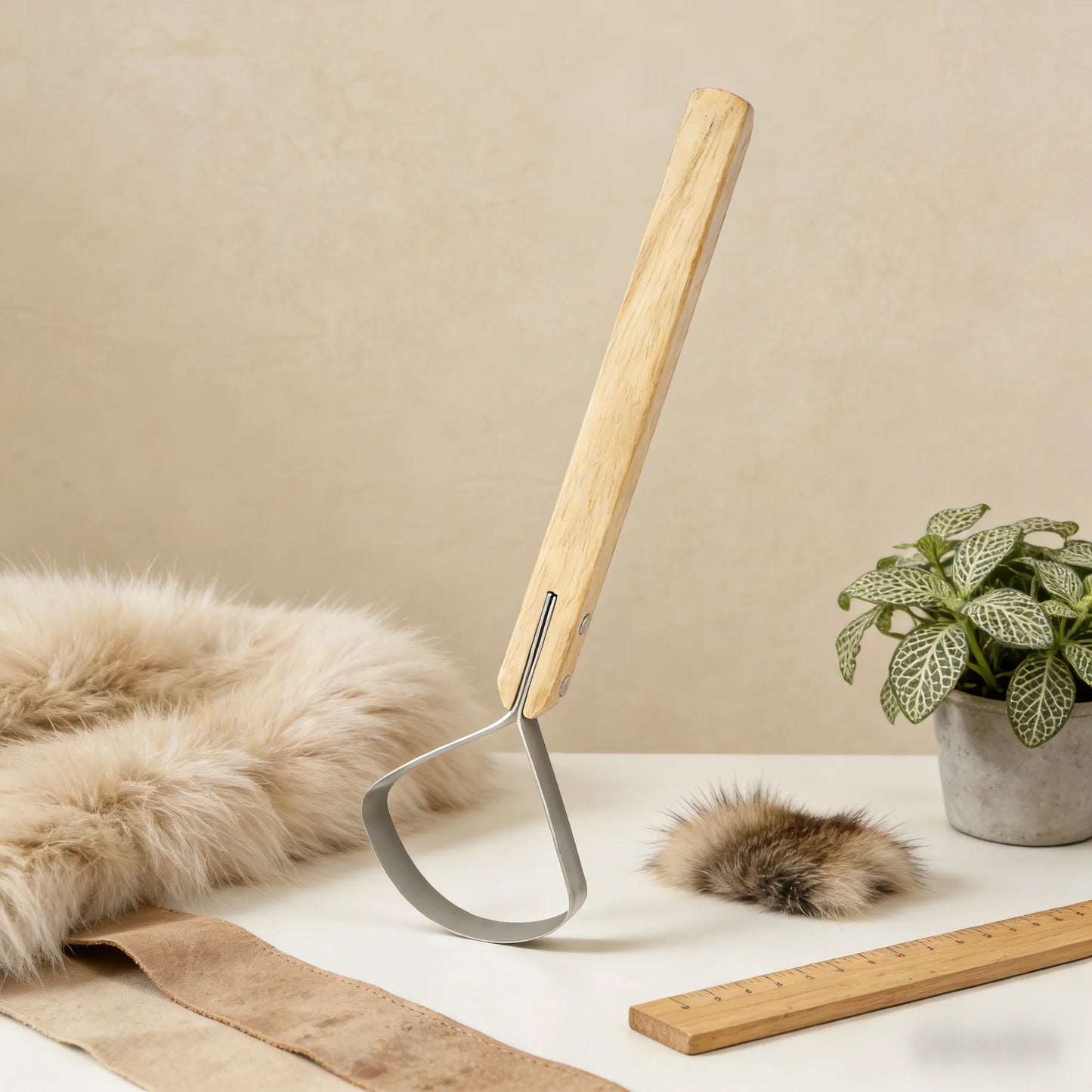 Long Handle Scraper Fleshing Tool Leatherworking Craft Fleshing Scraper Kitchen Stuff Leather Making Tool Scraper Fleshing Tool