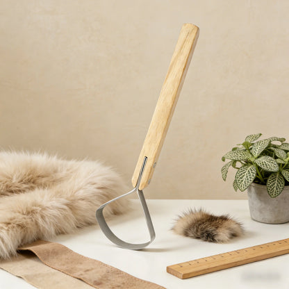 Long Handle Scraper Fleshing Tool Leatherworking Craft Fleshing Scraper Kitchen Stuff Leather Making Tool Scraper Fleshing Tool