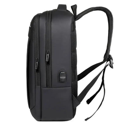 Men's Laptop Storage Double Shoulder Bags Water-Resistant Multi-Layer Storage Backpack Large Capacity Business Travel Backpack