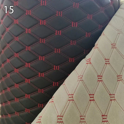 100x158cm Faux Leather Fabric Foam Quilted Padded for Car Interior Seat Cover Sofa Cushion Wear Resistant DIY