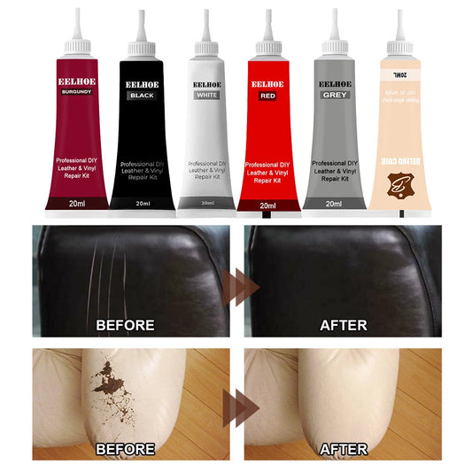 20ml Natural Leather Filler Repair Compound Auto Leather Restoring Paste Paintable Restoration Cream For Tears Crack Burns Holes