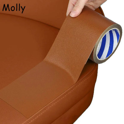 300/500cm Durable Self-Adhesive Faux Leather Repair Patch Artificial Leather Repair Tape for Furniture Sofa Car Seat Restoration