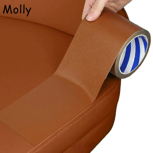 300/500cm Durable Self-Adhesive Faux Leather Repair Patch Artificial Leather Repair Tape for Furniture Sofa Car Seat Restoration