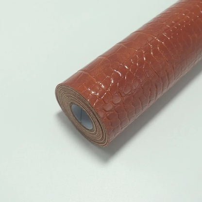 30×135cm Embossed Crocodile Pattern Faux Leather for Decorative Covering Bookbinding Wallet Making Handicrafts DIY Art Projects