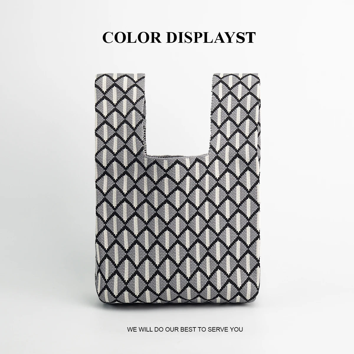Women's Handbag Is Casual, Fashionable, Simple and Suitable for Commuting, with a Classic Striped Design That Is Versatile, Open and Breathable, Soft and Foldable for Easy Carrying, Wide Shoulder Strap for Easy Lifting, Suita
