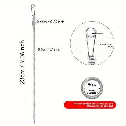 Universal Spring-Loaded Threader - Easy Rope & Elastic Insertion for Sewing, Waistbands & Crafts | Durable Sewing Tool
