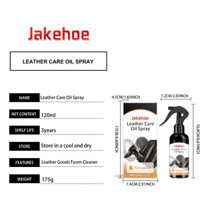 120ml Leather Care Oil Spray Leather sofa boots, leather jacket, stain removal, maintenance, refurbished care oil