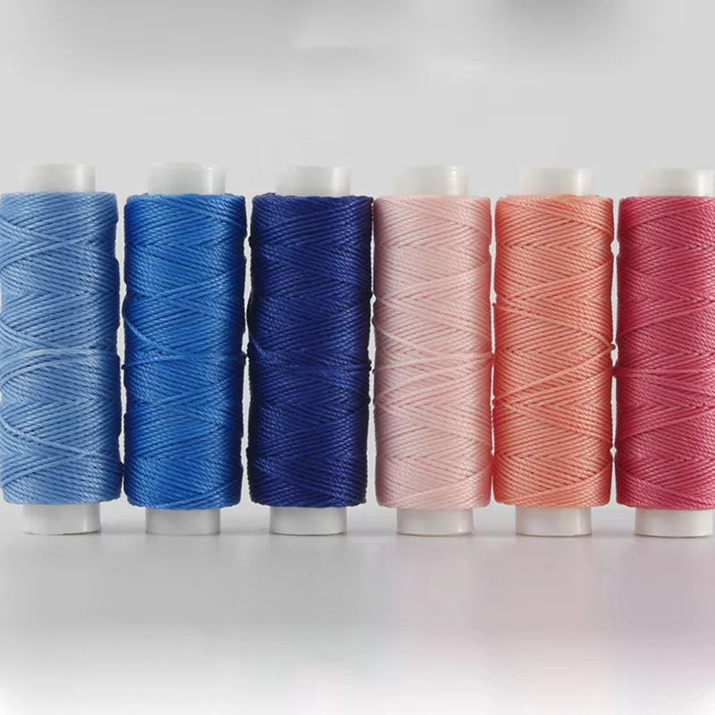 0.55mm Leather Waxed Sewing Thread For Hand Stitching Leather Cord DIY Bracelet Jewelry Making Round Waxed Line