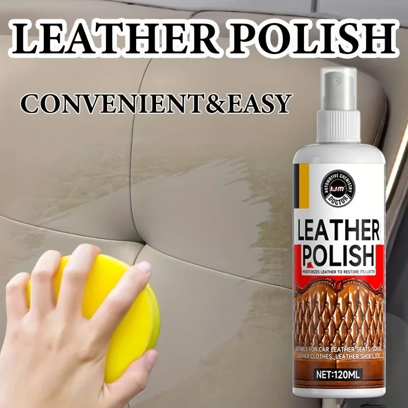 Advanced Leather Care Spray - Leather Cleaning, Multi-Functional Refurbishment Spray, Scratch Repair for Genuine Leather Sofas