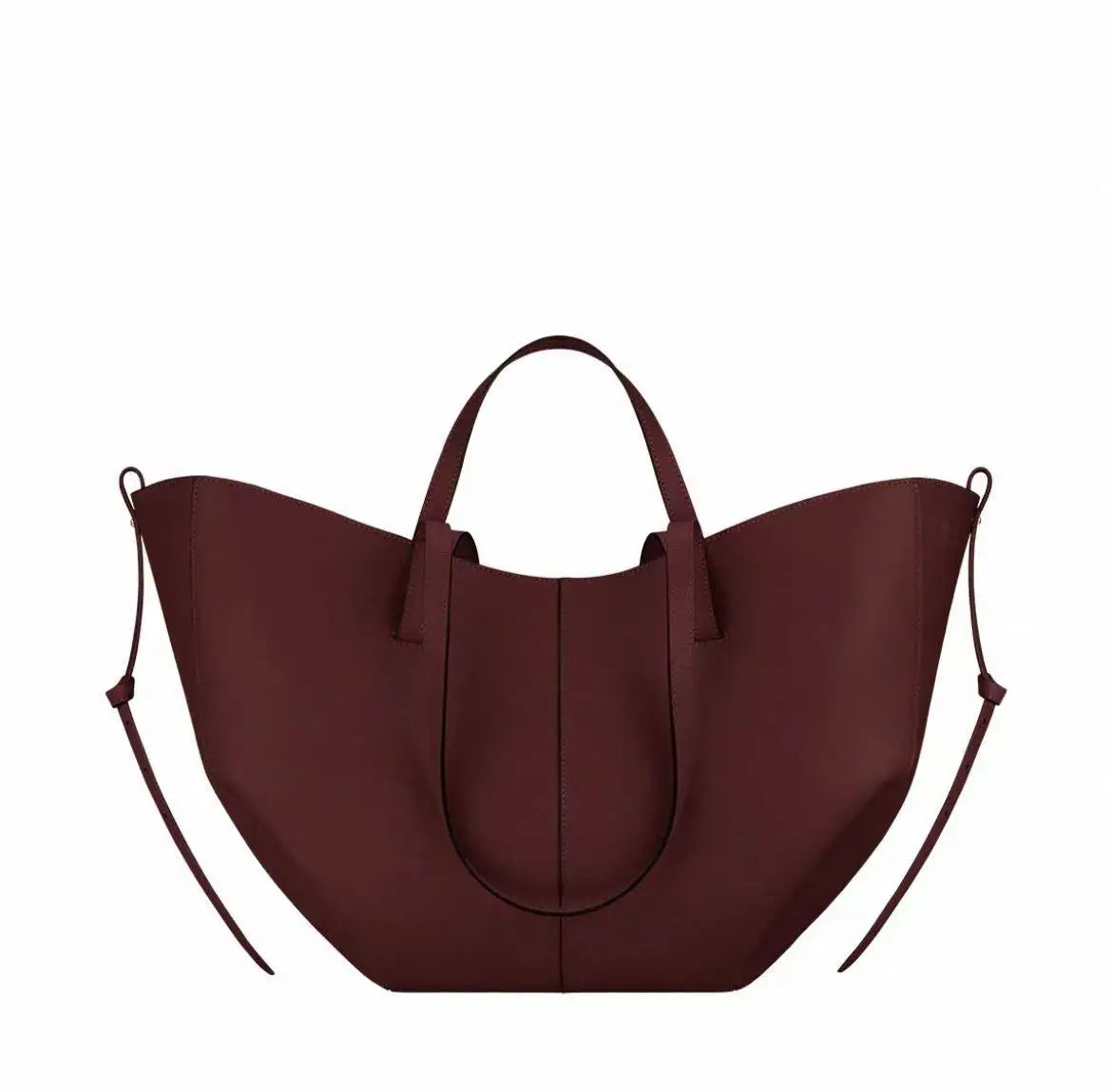 2026 large-capacity handheld single-shoulder tote bag, genuine leather women's bag, underarm bag, cowhide