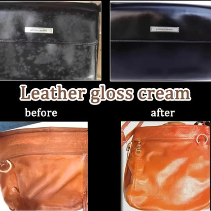 Leather Care Cleaning Cream 50G, Stain Remover & Polisher For Handbags, Shoes, Furniture, Restores Shine Easily