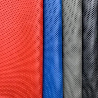 Perforated Leather Fabric Breathable Hole Punch Synthetic Leather Material for Furniture Sofa Car Seat Upholstery DIY Craft
