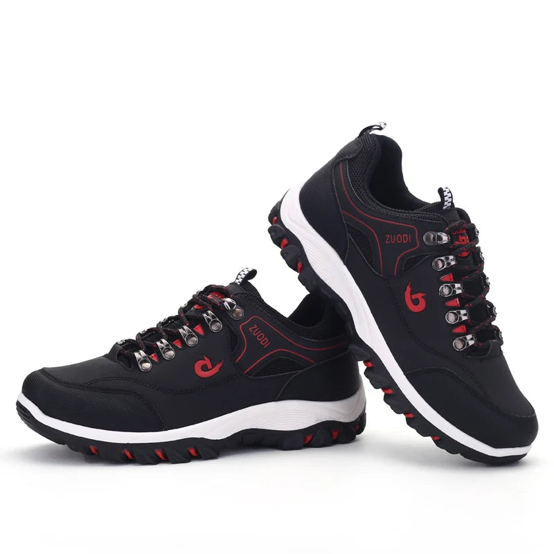Men's leather Casual Shoes, Men's Sports Shoes, Spring,Autumn,Winter Shoes, Men's Tennis lightweight Wear-resistant Hiking Shoes