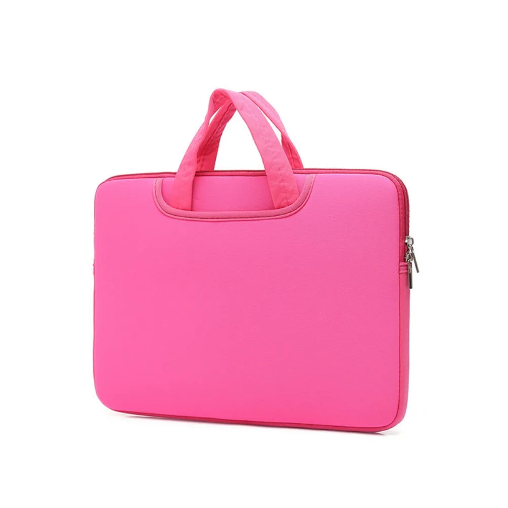 With Handle Portable Laptop Bags Lightweight Waterproof Laptop Case Soft Material Dual Zipper Notebook Sleeve Travel